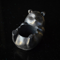 Resin Bear Face Smoking Ashtray