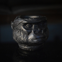 Resin Monkey Face Smoking Ashtray