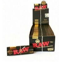 RAW Black Classic Single Wide 50 packs per box