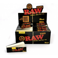 RAW BLACK TIPS 50 PER BOX