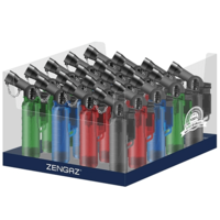 Zengaz Angle Jet Lighter LIG 10B - Frosty 20pk