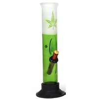 12 Inch Straight With Decal Print with Frost - Green