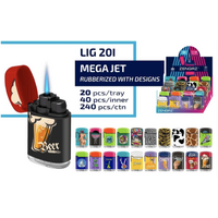 Zengaz Mega Jet Lighter 40pc - LIG20l Mix Design