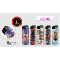 Flameclub Clear Windproof Lighter - Dragon