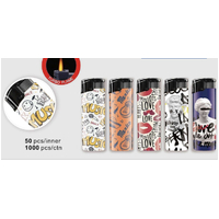 Flameclub Clear Windproof Lighter - Art