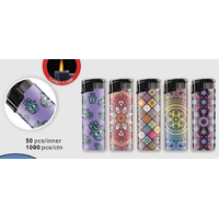 Flameclub Clear Windproof Lighter - Mandala