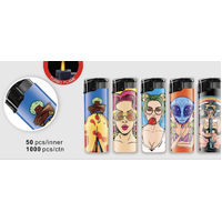Flameclub Clear Windproof Lighter - Girls