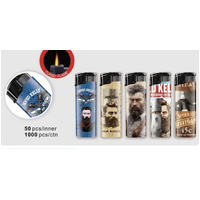 Flameclub Clear Windproof Lighter - Ned Kelly