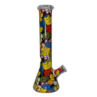 Glass Waterpipe 31cm (minion character)