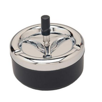 Push Down Ash Tray - Black