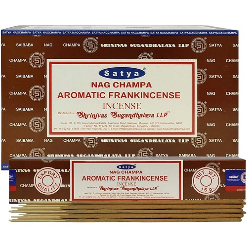 Satya Incense (12pk) Ariomatic Frankincense