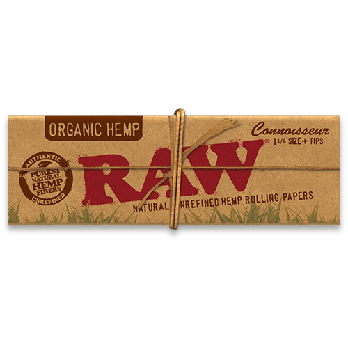RAW Organic Hemp Connoisseur + Tips 1¼ 24 PK