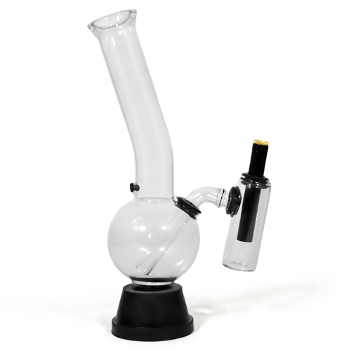 Waterpipe Clear 3mm 27cm Double Chamber Glass (1/50)