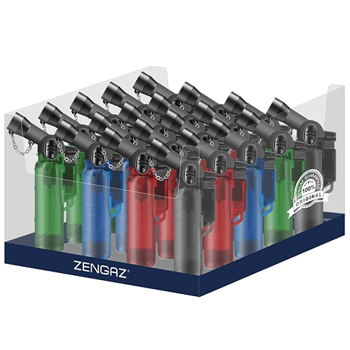 Zengaz Angle Jet Lighter LIG 10B - Frosty 20pk