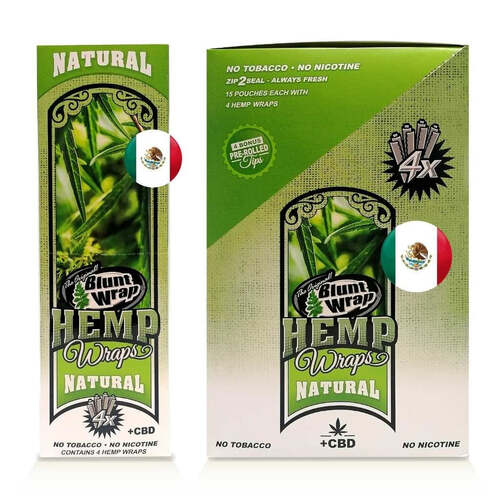 BLUNT WRAPS 4* NATURAL 15