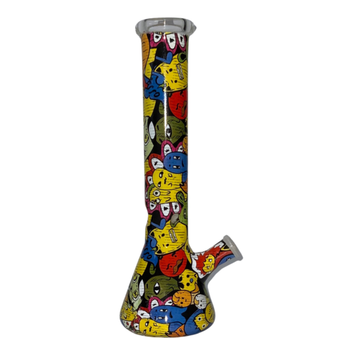 Glass Waterpipe 31cm (minion character)