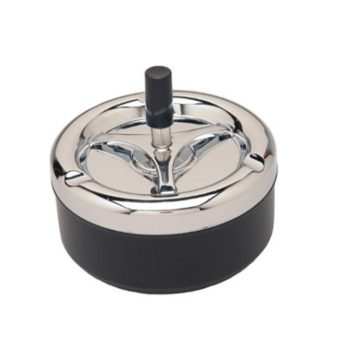 Push Down Ash Tray - Black